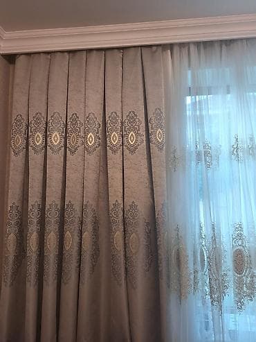 Декор и интерьер: Klassik üslubda pərdə dəsti - Tərkib: Gündəlik işığı kəsən qalın — 3