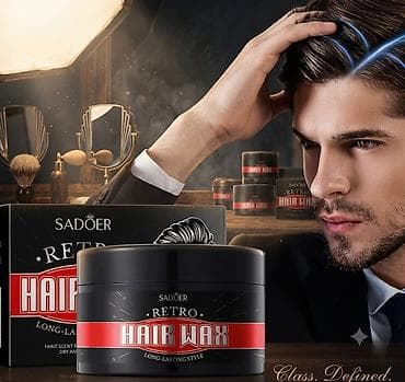 🔥 Sac ucun HAIR WAX 🔥 Güclü və uzunmüddətli fiksasiya! 💇‍♂️ Saçınıza