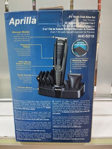 saç qırxan: Aprilla şirkətinin 2-si 1-də kişi baxım dəsti. Dəstdə müxtəlif — 2