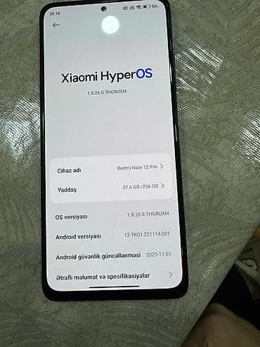 redmi note 11 kabro: Redmi Note, 256 GB, rəng - Mavi, Barmaq izi — 6