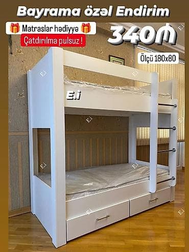 yataq mebeli ucuz: *İki mərtəbə Çarpayı- 340 AZN💥* ENDİRİM ! ✔️Rəng seçimi var — 1