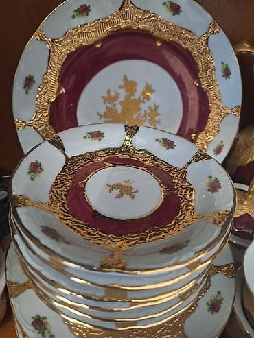 süd alıram: Çay dəsti, rəng - Ağ, Farfor — 3