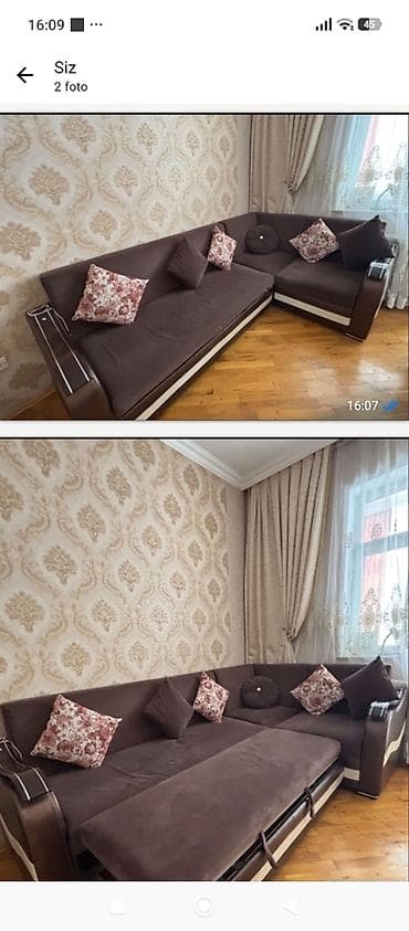 gul: 077 613 12 74. Künc divan – transformasiya olunan model - Forma — 1