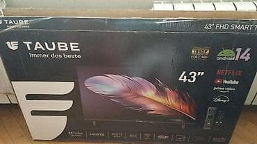 TAUBE 43” FHD Smart TV - Ekran: 43 düym, 1080p Full HD - Smart