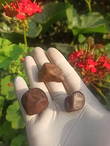 salcano baki: Təbii dekorativ daşlar dəsti 💎 Jasper + Kalsedon ✨ Enerji və Uğurun — 1
