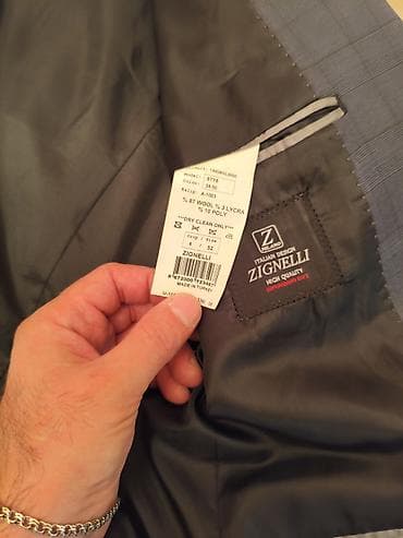 kostyum şalvar: 3 hissəli klassik kişi kostyumu - Dəst: pencək + jilet + şalvar - — 6