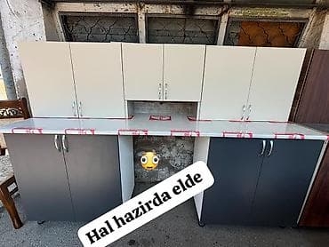 sobalar: Mebel dəsti – şkaf, yemək masası və mətbəx dolabları 1) Geyim şkafı - — 4