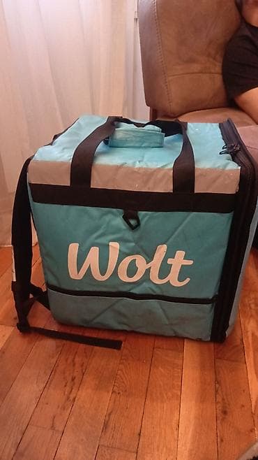 wolt: Wolt çatdırılma çantası (termal, bel çantası tipli) Yenidir — 2