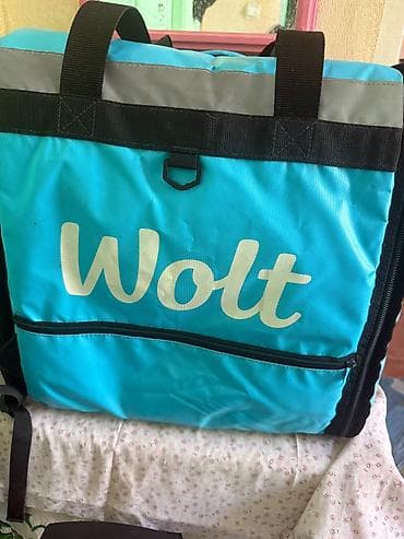Wolt çatdırılma çantası – izotermik, böyük həcmli bel çantası -