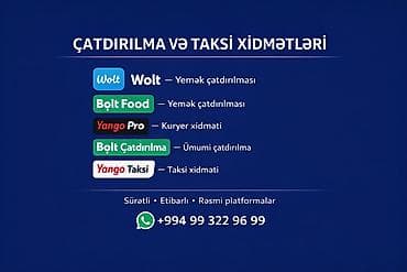 elektrik nomresi: ✨ WOLT & BOLT FOOD & YANGO PRO ilə KURYER İŞİ! ✨ 🚀 Sürətli — 1