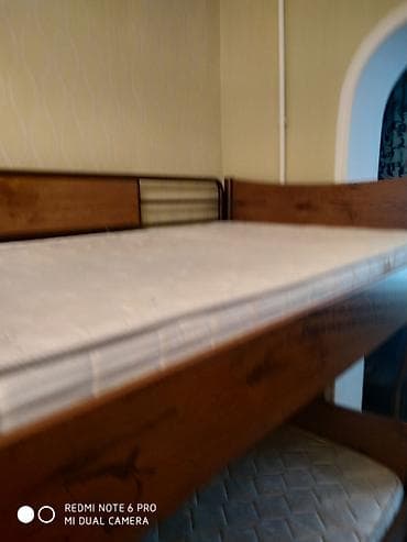 matras taxt: Oğlan və qız üçün, Çarpayı, Matras ilə, Siyirməsiz, Dəmir — 5