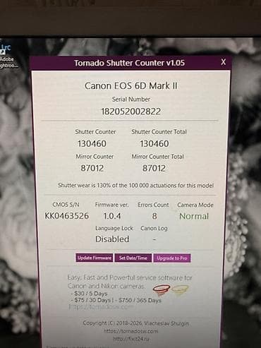silver et ceken: Canon EOS 6D Mark II fotoaparat ideal vəziyətdə
0554044001 — 5