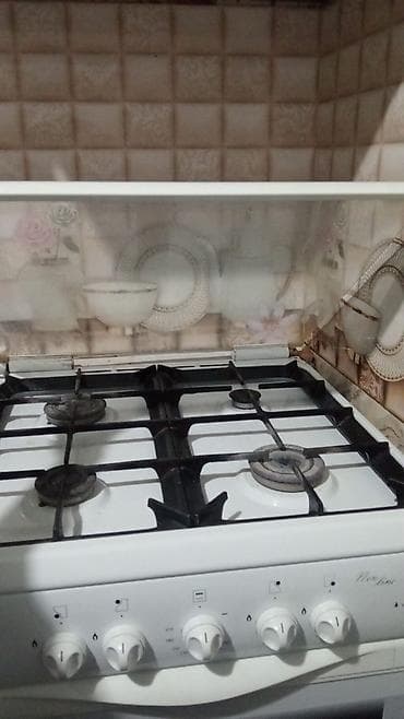 mətbəx soba: Qaz sobası Ayrıca dayanan, 4 gözlü — 1