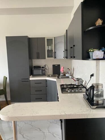 mətbəxt mebelleri: Mətbəx mebeli dəsti satılır - Künc yerləşimli, qrafit rəngli — 2