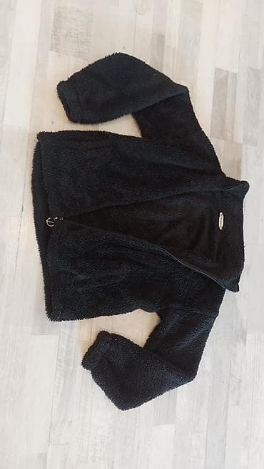 черные мужские кардиганы: E.F.E. MOOD qadın şerpa/fleece jaket - Rəng: qara ağ və torpağ var - — 2