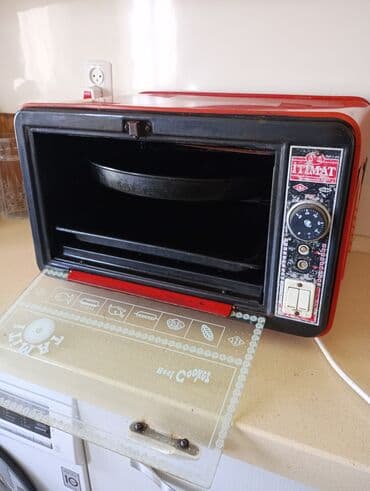 2ci əl qaz peçi: Духовка Itimat, Электрическая, цвет - Красный, Отдельностоящая, Б/у — 2
