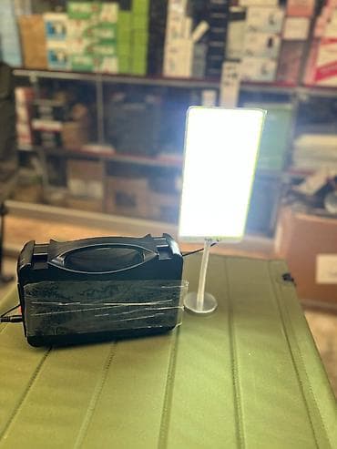 Kompakt COB LED işıq paneli və daşına bilən enerji bloku komplekti