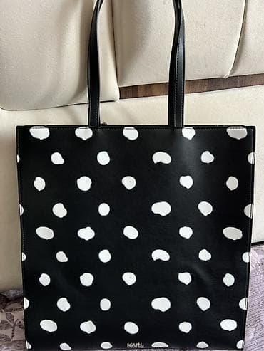 capa: Karl Lagerfeld tote çantası - Model: Karl Lagerfeld polka dot tote - — 2
