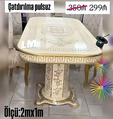 Klassik masa, Açılmayan, Dördbucaq masa