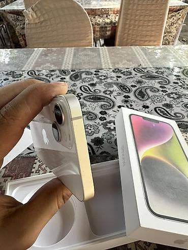 apple qulaqcıq: IPhone 14, 128 GB, Ağ, Face ID — 7