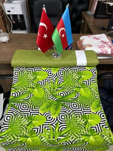 ucuz divar kağızları: Məhsul: Dekorativ parça rulo Təsvir: - Tropik yarpaq naxışlı və — 2