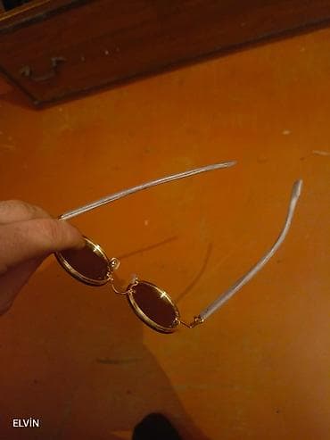 daş qaş: Retro üslubda gün eynəyi - Dairəvi linzalar: tünd qəhvəyi rəngdə — 1