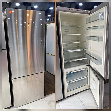 İşlənmiş 2 qapılı Bosch Soyuducu Satılır, rəng - Gümüşü, Təkərli