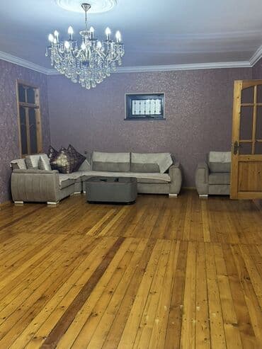 Вторичное жилье: Köhnə təmirli, tam mebellı geniş mənzil interyeri. - Geniş zal — 2