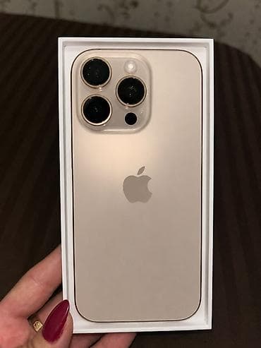 IPhone 16 Pro, 128 GB, Desert Titanium, Sənədlərlə lalafo.az -da IPhone 16 Pro, 128 GB, Desert Titanium, Sənədlərlə