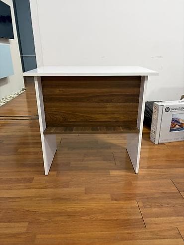 5 10 taxta: Ofisler kurslar ders otaqlari ucun ag parlaq rengde 50x80 olcude masa — 3