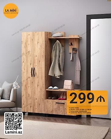 2 qapılı, Digər rəng, Digər material, Açılan, Düz dolab — 1
