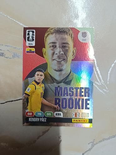 Panini futbol kartı – “Master Rookie” seriyası - Oyunçu: Kendry Páez — 1