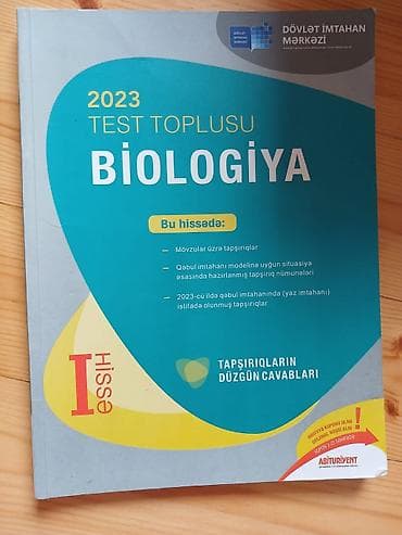 Məhsul: 2023 “Biologiya – Test Toplusu”, I hissə Nəşriyyat: Dövlət — 1