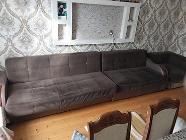 барные стулья: Künc divan dəsti - Forma: L şəklində künc divan - Rəng: Tünd qəhvəyi — 1