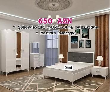 taxt tumba: Yataq otağı mebel dəsti Komplektə daxildir: - İki nəfərlik çarpayı — 1