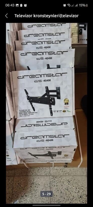 retro televizor: ,Yupiter,VONTECH VT-100S modeli televizor divar kronşteyni, 42-90 — 3