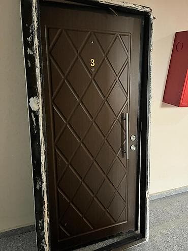 Metalkonstruksiyalı giriş qapısı - Material: polad karkas, laminat