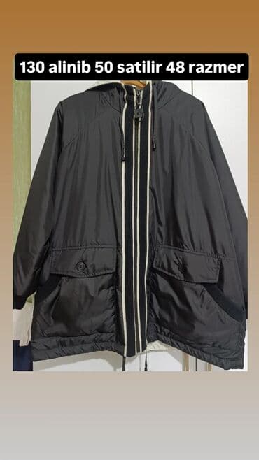 kapüşonlu qadın şubaları: Qadın üst geyimləri – 48 razmer və 3XL 1) Qəhvəyi palto - 48 razmer - — 5