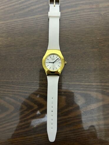 детские наручные часы swatch: İşlənmiş, Qol saatı, Swatch, rəng - Ağ — 3