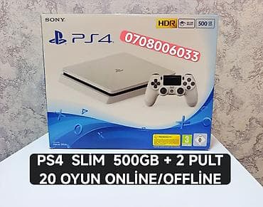 Sony Playstation 4 slim 500GB ideal vəziyətdə qutusunda tam komplekt 2