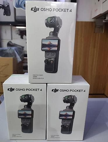 dji osmo mobile 8: DJI Osmo Pocket 4 Creator Combo portativ gimbal kameradır. Kompakt — 1