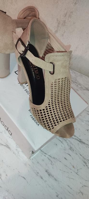 ayaqqabı mağazaları: DeriModa qadın açıq burunlu sandalet.DeriModa mağazasının özündən 70 — 3