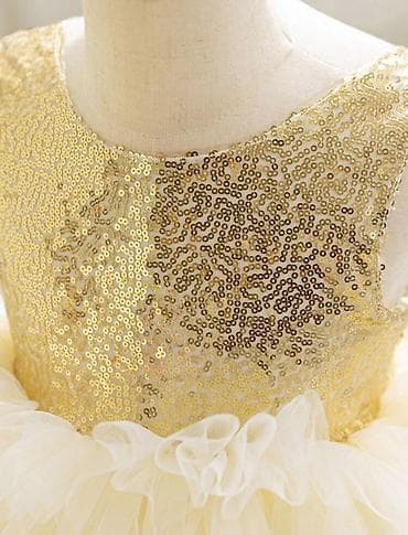 uşaq geyim: 1-2 yaş. Yeni kimi Uşaq üçün zərif ziyafət paltarı – qızlar üçün - — 5