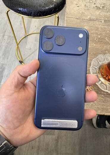 IPhone 17 Pro Max, 256 GB, Mavi, Barmaq izi, Face ID