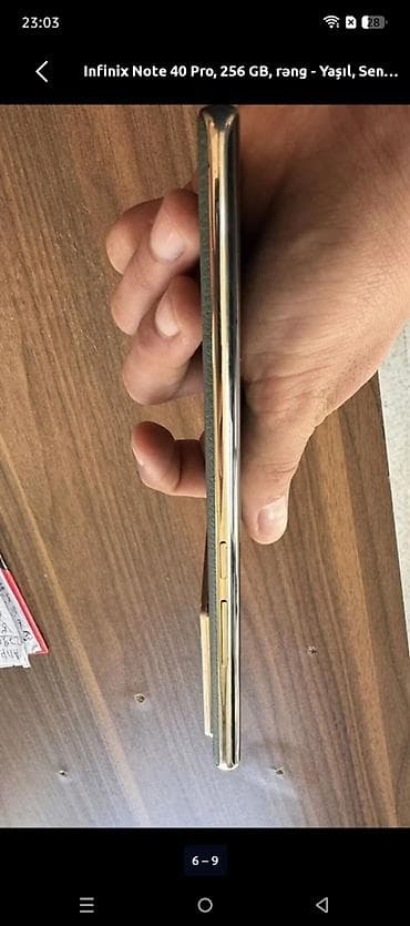 9990 telefon: Infinix Note 40 Pro, 256 GB, rəng - Yaşıl — 5