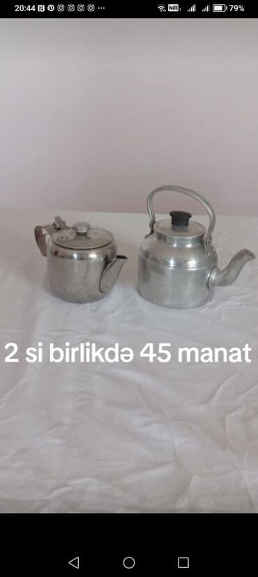 çaydan qiymətləri: Rəng - Gümüşü, Dəm caydanı, Alüminium — 1