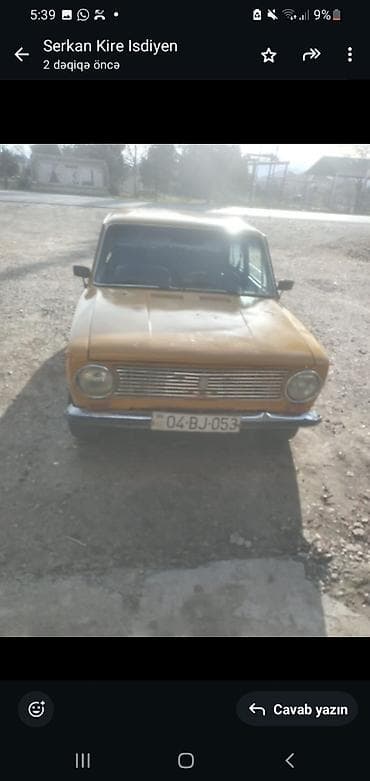 vita maşın: VAZ 2101 klassik sedan - Korpus: 4 qapılı, sarı rəng, xrom bamperlər — 5