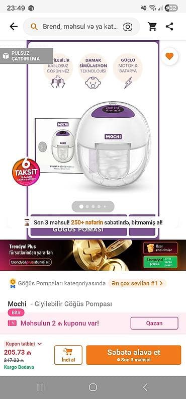 Elektron sud sagma aparati 2 dene satilirbaha alinib Mochi geyilə — 1