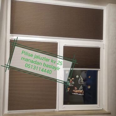pəncərələr: Pilise jalüzlər – pəncərə və balkon qapıları üçün ölçüyə uyğun — 1
