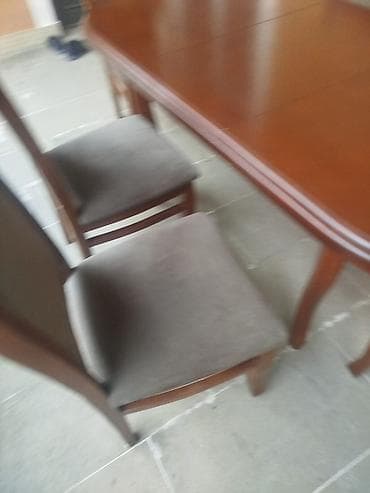 balkon ucun stol stullar: Açılan, Oval masa, 6 stul — 5